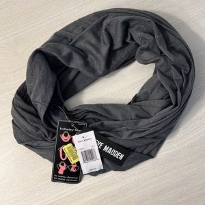 Steve Madden Sparkly Gray Infinity Scarf